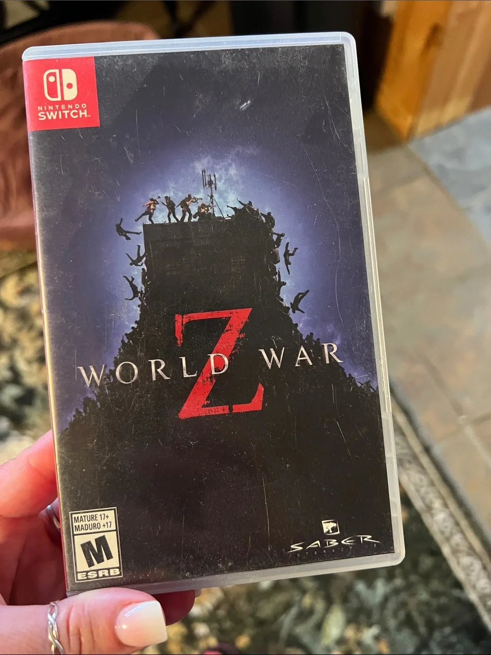 Nintendo Switch World War Z - Black & Red Cover Art
